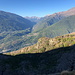 Im Aufstieg zum Rocciamelone - Ausblick an einer lichten Stelle in die westliche Val di Susa.