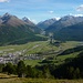 Blick von der Alp Muntatsch ins Oberengadin