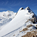 Blick von der Bocchetta di Formazzora zu meinen zwei heutigen Gipfelzielen.