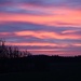 Morgenhimmel über dem Osterzgebirge, wegen Böhmwind in Sturmstärke bei knapp 0 Grad suche ich vor dem Sonnenaufgang das Weite.