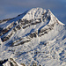 Madom Gröss (2741m), Gipfelaussicht mit Zoom auf den Pizzo Forno (2907,1m).