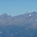 Rinderhorn, Zackengrat und Balmhorn. Auch der Gipfel des Altels, links vom Balmhorn, schaut noch hervor.