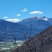 Blick von San Bernardo über die Magadino-Ebene und den Ceneri zum Monte Tamaro
