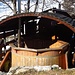 La sauna del Rifugio di Viviere.