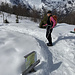 Am Klukkshaug (490 m) hat's schon ca. 150 cm Schnee