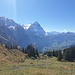 Sicht nach Grindelwald, Kleine Scheidegg und dem Eiger
