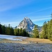 Der Grosse Mythen im Aufstieg zur Furggelenhütte.