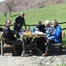 Sosta pranzo nella bucolica conca dell’Alpe Agueglio.