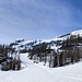 Mittig und rechts führt die Piste zum Gamskogel, links gehts zum Rauchkopf.