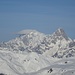 Mont Blanc, davor die Grandes Jorasses