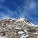 Letzter Aufstieg zum Gipfel des Plankenhorn.