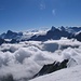 vom Gipfel aus: Matterhorn mal anders. Am rechten Bildrand Seilschaften von der Cab. Vignette
