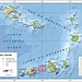 Landkarte der Kap Verde die im Atlantik,  570km vor Senegal an der Westküste Senegals liegen. Die neun grössten Inseln sind bewohnt. Rot eingezeichnet hae ich den bestiegenen Landehöhepunkt Pico do Fogo (2829m).
