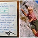 Tourenbucheintrag unserer Wanderung im Frühjahr 1977. Das rechte Bild von mir als wirklich "junger Bergsteiger" ist noch etwas älter und stammt aus dem Rofangebirge.