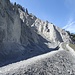 Felsige Landschaft kurz vor Versam-Safien