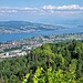 Blick vom Üetliberg den Zürichsee hinauf