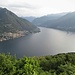 Vista sul lago di Como con il Colmegnone sulla sinistra.