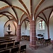 1629 wurde der bis dahin einschiffige Bau durch den Baumeister Niklas (oder Nikolaus) aus Perl erweitert und zu einer zweischiffigen Kirche mit spätgotischem Gewölbe umgebaut.