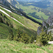Rückblick hinunter zur Filder Alp