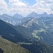 Tannheimer Berge vom Gipfel aus gesehen