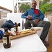 Visto che la sosta programmata all’Azienda Agricola Unali era saltata e che eravamo in cammino da più di cinque ore (non avevamo scorte alimentari perché a Masua non c’è niente, a parte l’Ostello), appena abbiamo visto che il chiosco della spiaggia era aperto, ci siamo fiondati lì per mangiare qualcosa (ottimo il tagliere con prodotti tipici!).