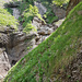 rechts im Bild - Verlauf des Tals oberhalb des 2. Wasserfalls
