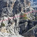 Blick vom Piz Armentarola zum ungefähren Aufstiegsweg.