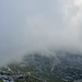 Aufstieg – an der Forcella Grande - nichts als Nebel<br />
