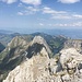 Ausblick vom Altmann in den östlichen Alpstein mit Seealpsee und Fälensee