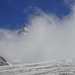 Brunegghorn hinter Nebelschwaden