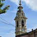 Il campanile della chiesa di Ognio.