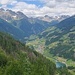 Abstieg ins Tal - Blick nach Mühlwald