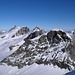 Blick auf Dent d´Hérens, Matterhorn, Breithorn u. Pollux