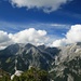 schöner Blick vom Grat Richtung Zugspitze