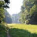 Unterwegs im Tal Prokopské údolí, es dampft