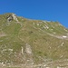 Fur den Abstieg wählte ich die Südflanke östlich vom Gipfel (T3).