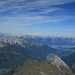 Blick vom Habicht nach Innsbruck und das Karwendel
