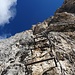 Aufstieg über den Klettersteig