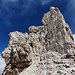 Gipfelaufbau der Weißlahnspitze - Kletterei im II. Grad in brüchigem Fels