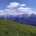 Blick von Alp Clünas aus auf die Unterengadiner Dolomiten