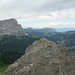 Blick von der Großen Cirspitze nach Südwesten zum Langkofel.