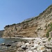 Steinschlaggefahr an diesem Küstenabschnitt
