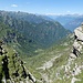 auf dem Weg zum Gaggio - in Bildmitte die Alpe Gariss