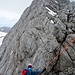 Abstieg vom Niederen Dachsteinkopf in die Niedere Dachsteinscharte