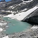 Gletschersee am unteren Ende des Limmerenfirns.