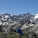 Gipfel Piz Mulix mit schönem Panorama Richtung SW.