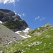 Blick zurück beim Abstieg vom Rotsteinpass