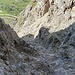 Abstieg von der Kleinen Cirspitze, teilweise seilgesichert