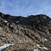 Der Gipfelaufbau des Augstenhürelis, der Aufstieg erfolgte zunächst ganz links (aus dem Bild) dann nach rechts oben