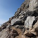 Aufstieg zur Rötspitze – unterer Felsaufbau